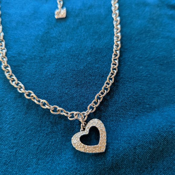 EUC Swarovski Open Heart Bracelet & Necklace - Picture 2 of 4